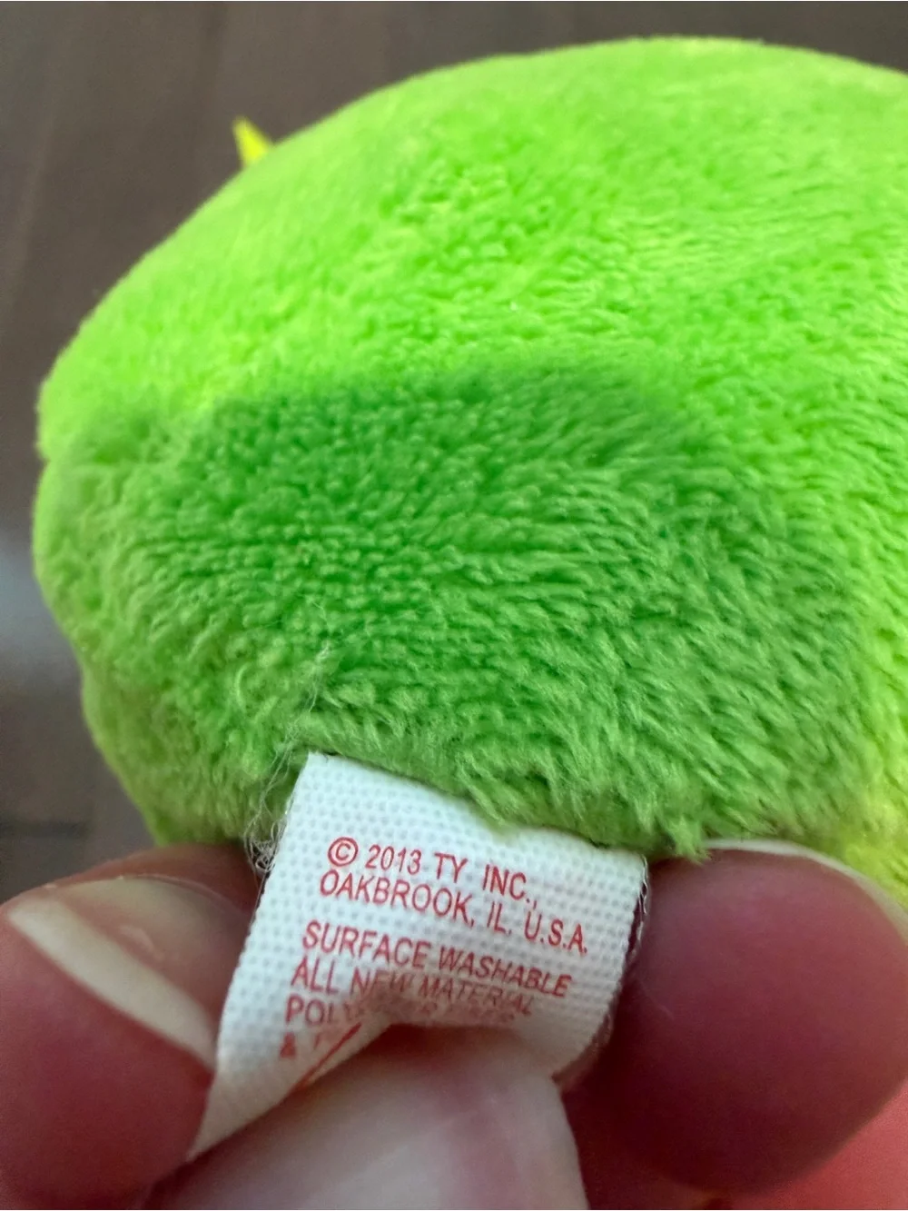 VINTAGE Ty Bright Green Frog Plush 16” in Kermit Muppets Toy Stuffed Animal